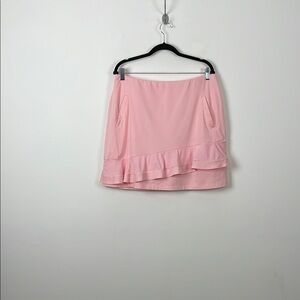 Tail Women's L Barbiecore Tennis Golf Elegant Pink Pull On Ruffle Skort Skirt